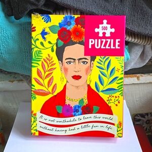 Frida Kahlo 500 pc Jigsaw Puzzle & Art Poster NEW Sealed ☆ Gift